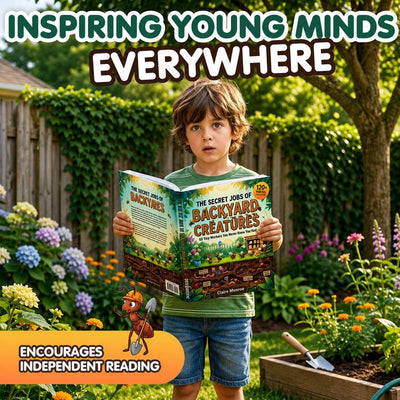 The Secret Jobs of Backyard Creatures for Kids Ages 6–10 (FULL COLOR) | An Illustrated Fun Animal Encyclopedia To Learn About Nature
