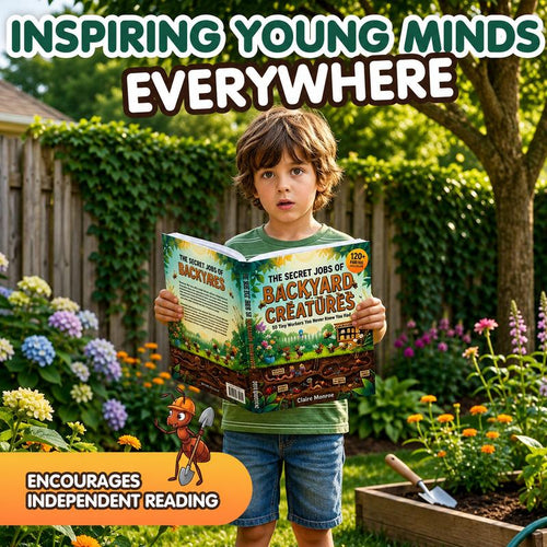 The Secret Jobs of Backyard Creatures for Kids Ages 6–10 (FULL COLOR) | An Illustrated Fun Animal Encyclopedia To Learn About Nature