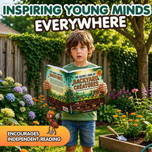 The Secret Jobs of Backyard Creatures for Kids Ages 6–10 (FULL COLOR) | An Illustrated Fun Animal Encyclopedia To Learn About Nature