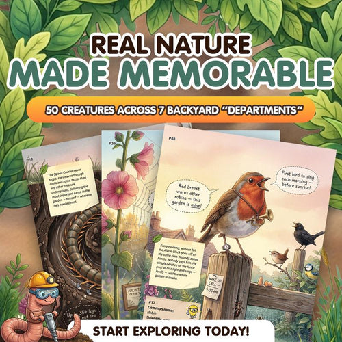 The Secret Jobs of Backyard Creatures for Kids Ages 6–10 (FULL COLOR) | An Illustrated Fun Animal Encyclopedia To Learn About Nature