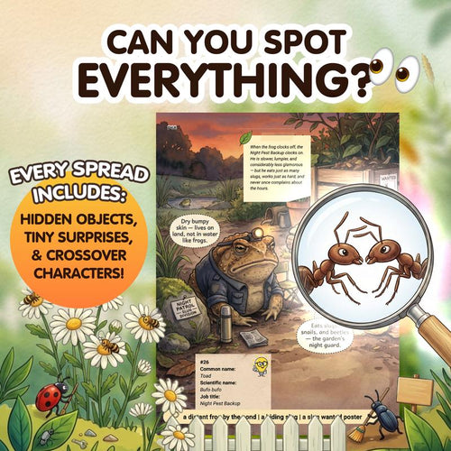 The Secret Jobs of Backyard Creatures for Kids Ages 6–10 (FULL COLOR) | An Illustrated Fun Animal Encyclopedia To Learn About Nature