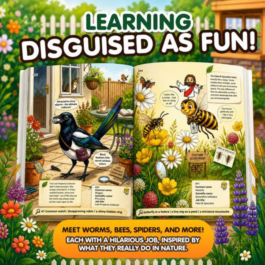 The Secret Jobs of Backyard Creatures for Kids Ages 6–10 (FULL COLOR) | An Illustrated Fun Animal Encyclopedia To Learn About Nature
