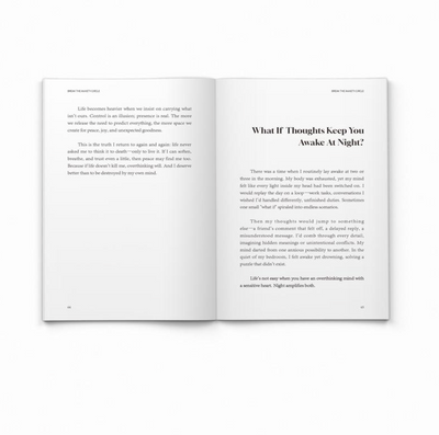 Mental Health Book: Break the Anxiety Circle