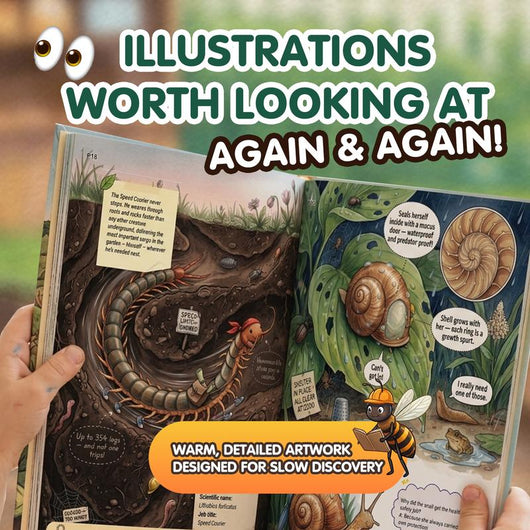 The Secret Jobs of Backyard Creatures for Kids Ages 6–10 (FULL COLOR) | An Illustrated Fun Animal Encyclopedia To Learn About Nature
