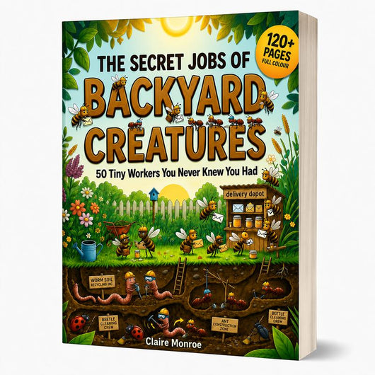 The Secret Jobs of Backyard Creatures for Kids Ages 6–10 (FULL COLOR) | An Illustrated Fun Animal Encyclopedia To Learn About Nature